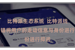 比特派生态系统 比特派钱包不错将用户的走动信息与身份进行抑遏
