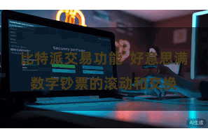 比特派交易功能 好意思满数字钞票的滚动和交换