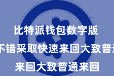 比特派钱包数字版  用户不错采取快速来回大致普通来回