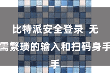 比特派安全登录  无需繁琐的输入和扫码身手