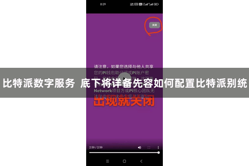 比特派数字服务  底下将详备先容如何配置比特派别统
