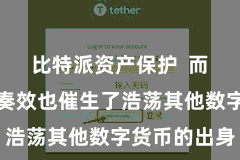 比特派资产保护  而比特币的奏效也催生了浩荡其他数字货币的出身