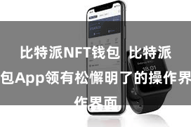 比特派NFT钱包  比特派钱包App领有松懈明了的操作界面