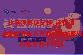 比特派多链支持  还有很多其他加密货币也具有近似的秘密保护特质